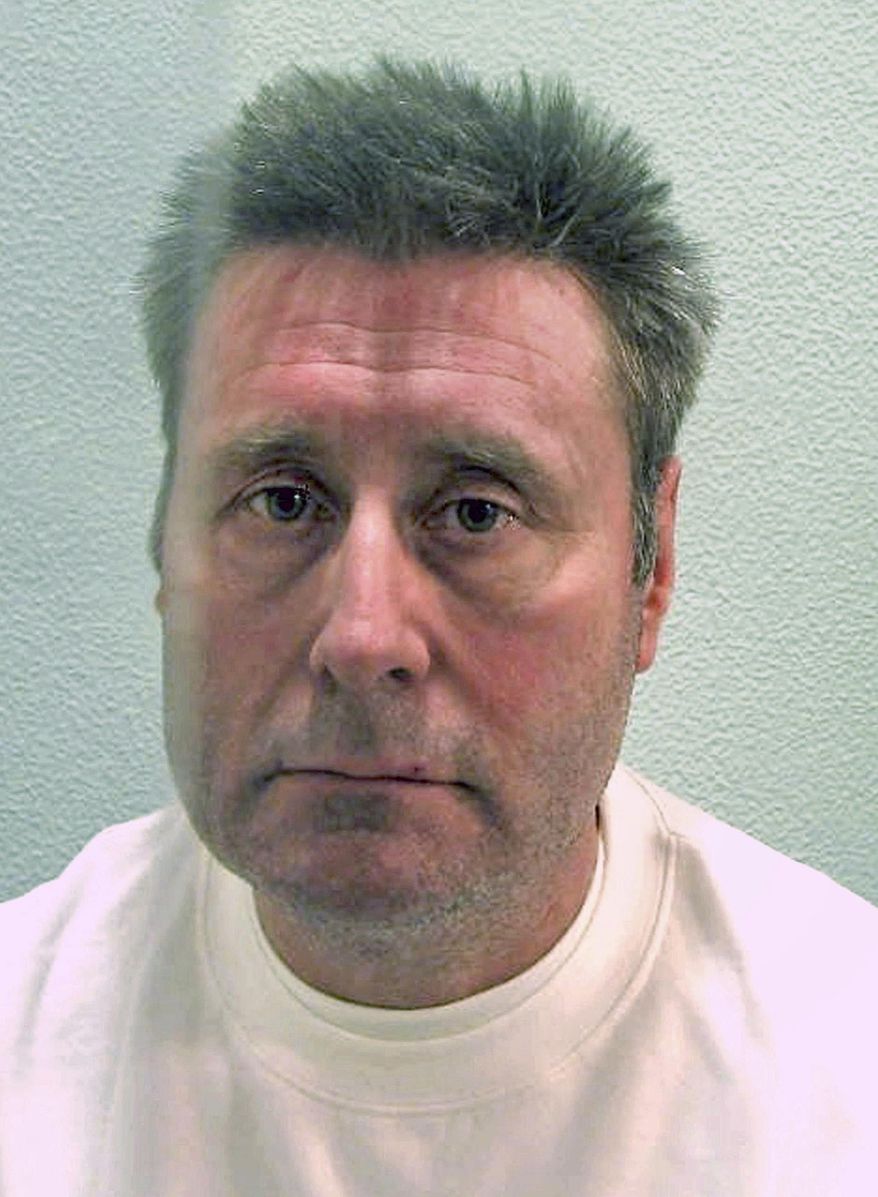 Undated photo issued by the London Metropolitan Police, showing John Worboys, rapist who assaulted women he picked up in his taxi who was convicted in 2009. A U.K. Parole Board panel ruled Monday Nov. 19, 2018, that serial rapist who is believed to have attacked more than 100 women, Worboys must stay in prison, ruling that he is not suitable for release. (Metropolitan Police FILE via AP)