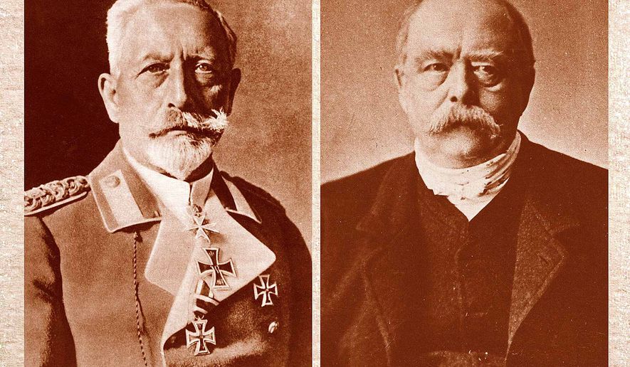 Wilhelm II and Bismarck Associated Press photos