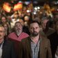 In this Wednesday, Nov. 14, 2018 photo, Spain&#39;s far-right Vox Party President Santiago Abascal, centre, takes part in a party rally in Murcia, Spain. Vox is reaching out to the neglected, working-class suburbs and rural areas with high unemployment, as polls are widely predicting the Eurosceptic, anti-feminist and staunchly patriotic party is on track to enter the country’s parliament in elections due before 2020. (AP Photo/Emilio Morenatti)