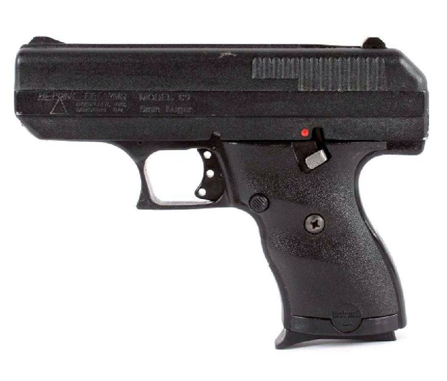 The Hi-Point Model C-9 is a polymer-framed, semi-automatic, blowback-operated pistol manufactured by Hi-Point Firearms. It is chambered in 9×19mm Parabellum and is rated to accept+P ammunition. $160