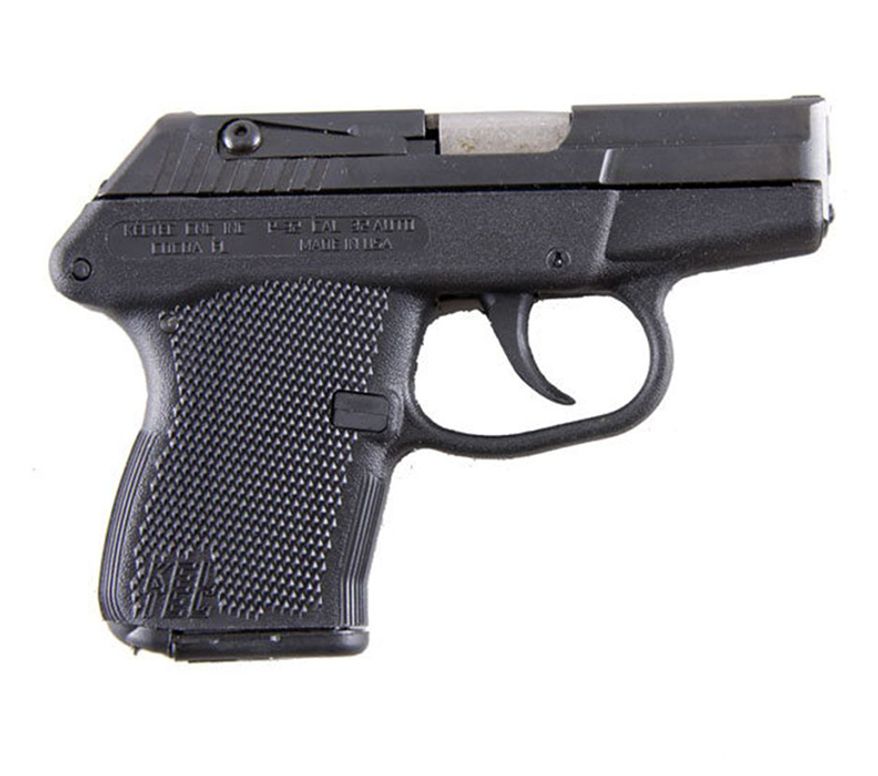 The Kel-Tec P-32 is a sub-compact semi-automatic pistol using the short-recoil principle of operation. Chambered in .32 ACP, it is popular for concealed carry in the United States. It was designed by George Kellgren, the Swedish firearms designer associated earlier with the Husqvarna, Intratec, and Grendel brands of firearms. It is manufactured by Kel-Tec CNC Industries Inc., of Cocoa, Florida. It is designed for concealed carry by civilians and by law enforcement officers as a back-up gun; all edges are rounded and smoothed and nothing protrudes from the gun to get caught on clothing. $220