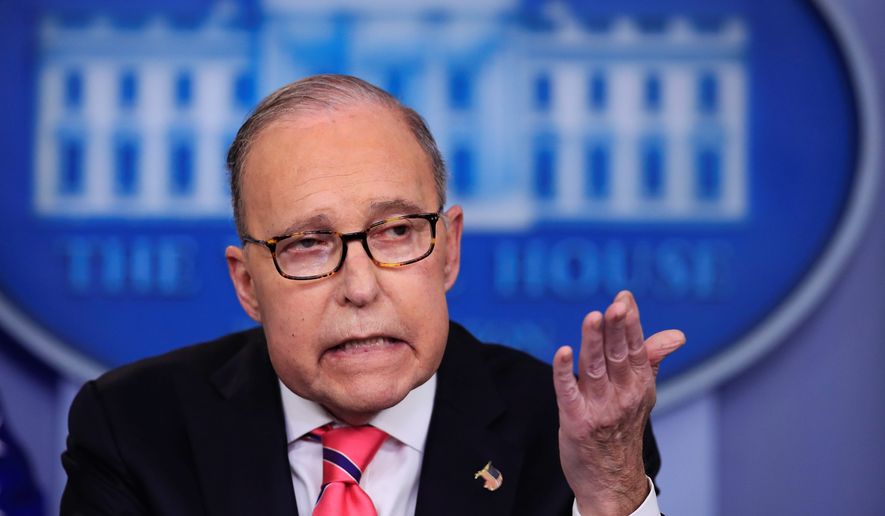 National Economic Council Director Larry Kudlow said President Trump believes there is a good chance a deal will be reached on the trade war with the Chinese. (Associated Press/File)