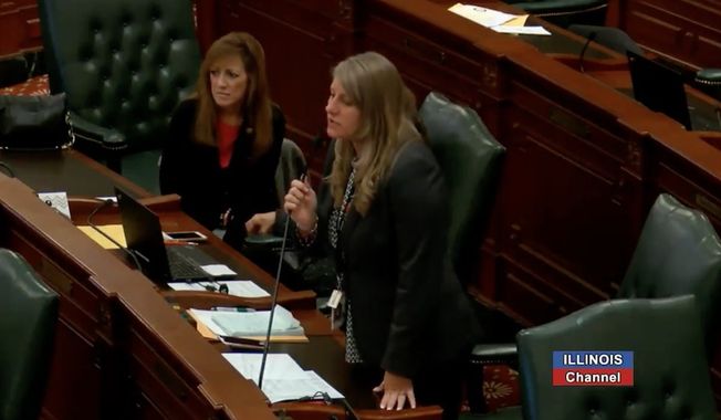 Illinois State Rep. Stephanie Kifowit, a Democrat, is facing calls to resign over comments she made Tuesday that appeared to wish Legionnaires&#x27; disease on a Republican colleague&#x27;s family members. (Twitter/@IllinoisChannel)