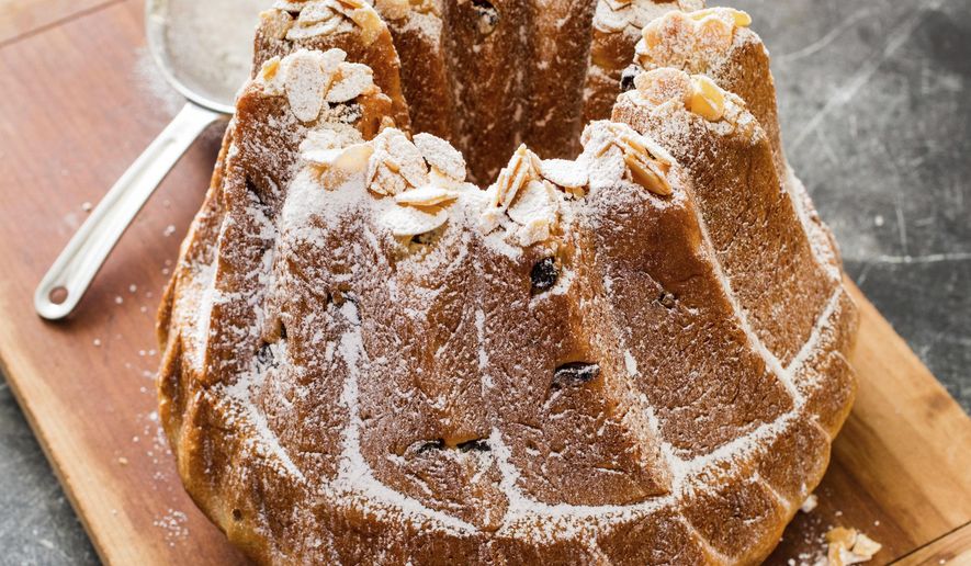 This undated photo provided by America's Test Kitchen in November 2018 shows kuglehopf in Boston. (Daniel J. van Ackere/America's Test Kitchen via AP)