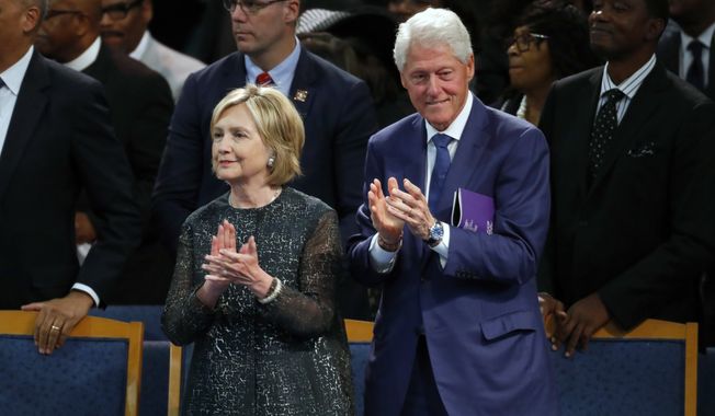 Tickets to see &quot;An Evening With the Clintons&quot; and hear them blab about their lives are selling for the cost of a Big Mac Meal at McDonald&#x27;s. (Associated Press file photograph)

