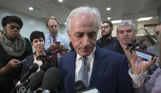 Senate Foreign Relations Committee Bob Corker, R-Tenn., speaks to reporters after a closed-door security briefing by CIA Director Gina Haspel on the slaying of Saudi journalist Jamal Khashoggi and the involvement of the Saudi crown prince, Mohammed bin Salman, at the Capitol in Washington, Tuesday, Dec. 4, 2018. Graham said there is &amp;quot;zero chance&amp;quot; the crown prince wasn&#39;t involved in Khashoggi&#39;s death. Corker said he believes if the crown prince were put on trial, a jury would find him guilty in &amp;quot;about 30 minutes.&amp;quot;