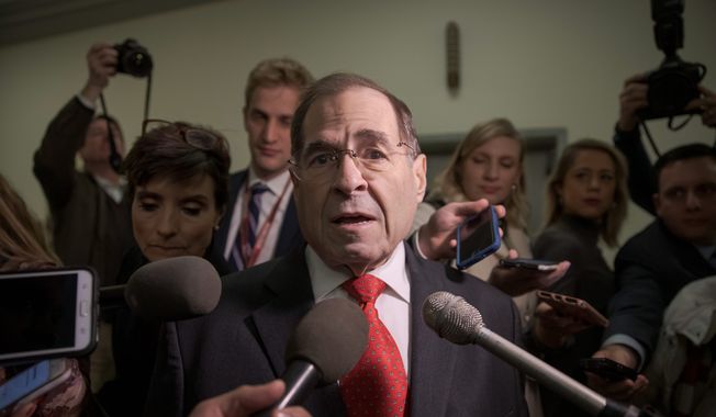 Rep. Jerrold Nadler, New York Democrat, is the incoming chairman of the Judiciary panel. (Associated Press/File)