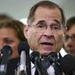 FILE - In this Sept. 28, 2018, file photo, House Judiciary Committee ranking member Jerry Nadler, D-N.Y., talks to media during a Senate Judiciary Committee hearing on Capitol Hill in Washington. Nadler, the top Democrat on the House Judiciary Committee says he believes it would be an &amp;quot;impeachable offense&amp;quot; if it&#39;s proven that President Donald Trump directed illegal hush-money payments to women during the 2016 campaign. But Nadler, who’s expected to chair the panel in January, says it remains to be seen whether that crime alone would justify Congress launching impeachment proceedings. (AP Photo/Carolyn Kaster, File)