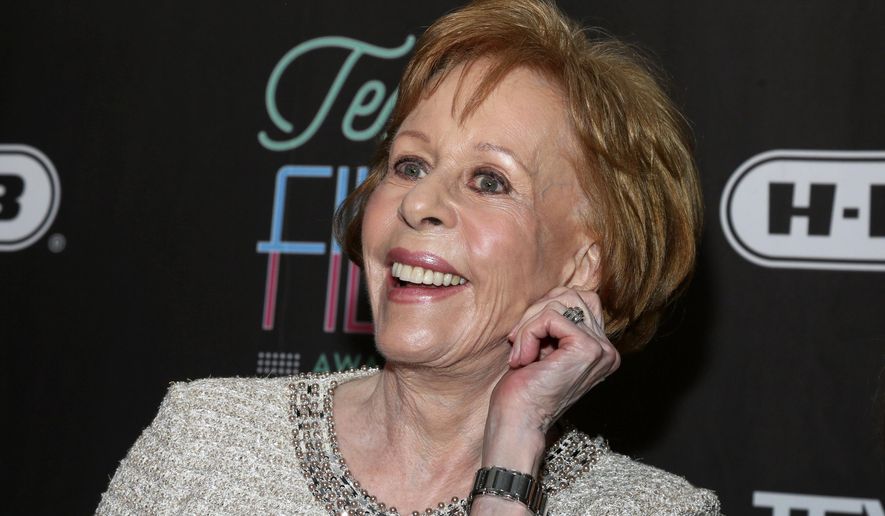 In this March 10, 2016, file photo, comedian-actress Carol Burnett appears at the 2016 Texas Film Awards at Austin Studios in Austin, Texas. The Golden Globe Awards will introduce a new TV special achievement trophy at next month’s telecast and name it after its first recipient, comedic icon Burnett. (Photo by Jack Plunkett/Invision/AP, File)