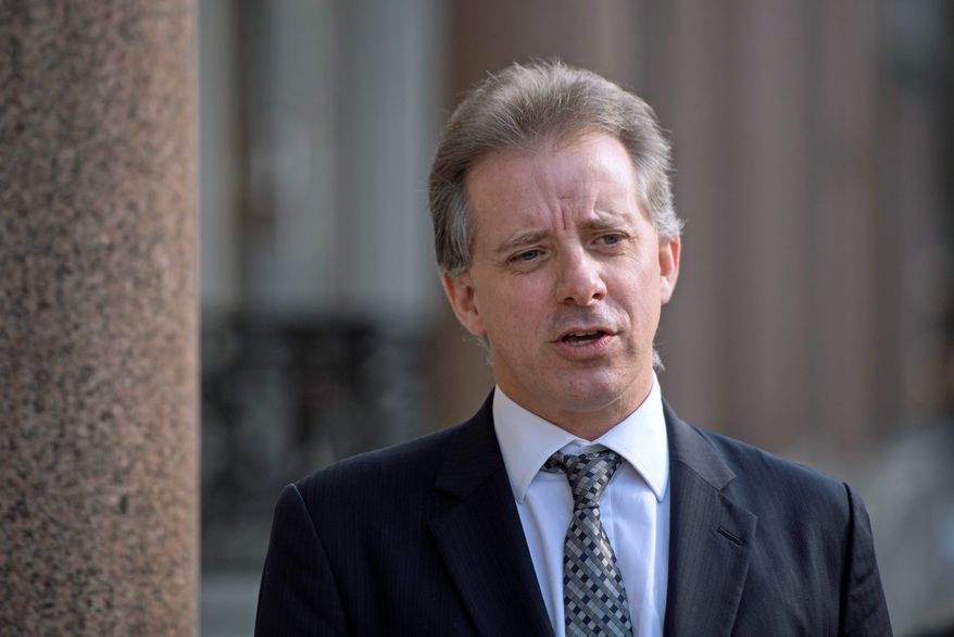 Christopher Steele, former British intelligence officer, said the law firm Perkin Coie wanted to be in a position to contest the 2016 election results. (Associated Press) ** FILE **