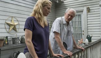 This image released by Warner Bros. Pictures shows Alison Eastwood, left, and Clint Eastwood in a scene from &amp;quot;The Mule.&amp;quot; (Claire Folger/Warner Bros. Pictures via AP)