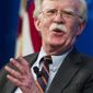 National Security Advisor John Bolton unveils the Trump Administration&#39;s Africa Strategy at the Heritage Foundation in Washington, Thursday, Dec. 13, 2018. (AP Photo/Cliff Owen)