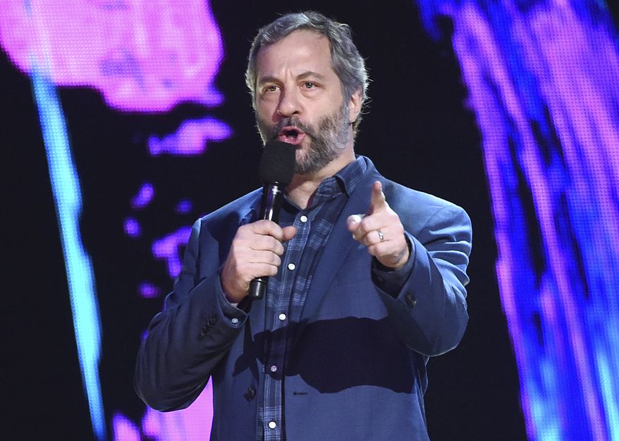 In this Sunday, Aug. 13, 2017, file photo, Judd Apatow presents the decade award at the Teen Choice Awards at the Galen Center in Los Angeles. Apatow is among the stars weighing in on the firing of movie mogul Harvey Weinstein from the company he co-founded. The move came after decades of sex harassment allegations against the producer were revealed in a New York Times report. (Photo by Phil McCarten/Invision/AP, File)