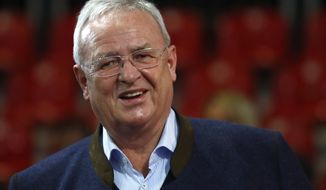 FILE - In this Nov. 30, 2018 file photo Martin Winterkorn, former CEO of the German car manufacturer &#39;Volkswagen&#39;, arrives for the annual general meeting of FC Bayern Munich soccer club in Munich, Germany. The club said Tuesday, Dec. 18, 2018 that Winterkorn stood down as FC Bayern Muenchen AG supervisory board member at Monday&#39;s board meeting. He had informed supervisory board chairman Uli Hoeneß of the decision earlier.  (AP Photo/Matthias Schrader, file)