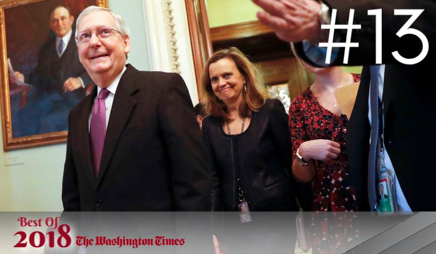 BEST OF 2018 - Senate Majority Leader Mitch McConnell, Kentucky Republican, promised a full debate on immigration in coming weeks. (Associated Press)