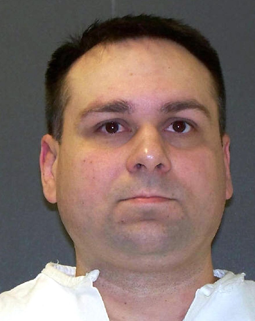CORRECTS DATE OF EXECUTION TO 2019 FROM 2018- FILE - This file photo provided by the Texas Department of Criminal Justice shows John William King, a prisoner on Texas death row for dragging a black man to death behind a pickup truck more than two decades ago. King has been scheduled for execution by lethal injection on April 24, 2019. District Judge Craig Mixson signed the execution order Friday, Dec. 21. (Texas Department of Criminal Justice via AP, File)