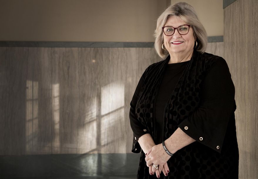 Portrait of Ellen Fabian Brokofsky, who has worked in probation for 43 years and has led it since 2005, is retiring at the end of the month seen here on Wednesday, Dec. 5, 2018, at the Nebraska State Capitol. (Francis Gardler/Lincoln Journal Star via AP)