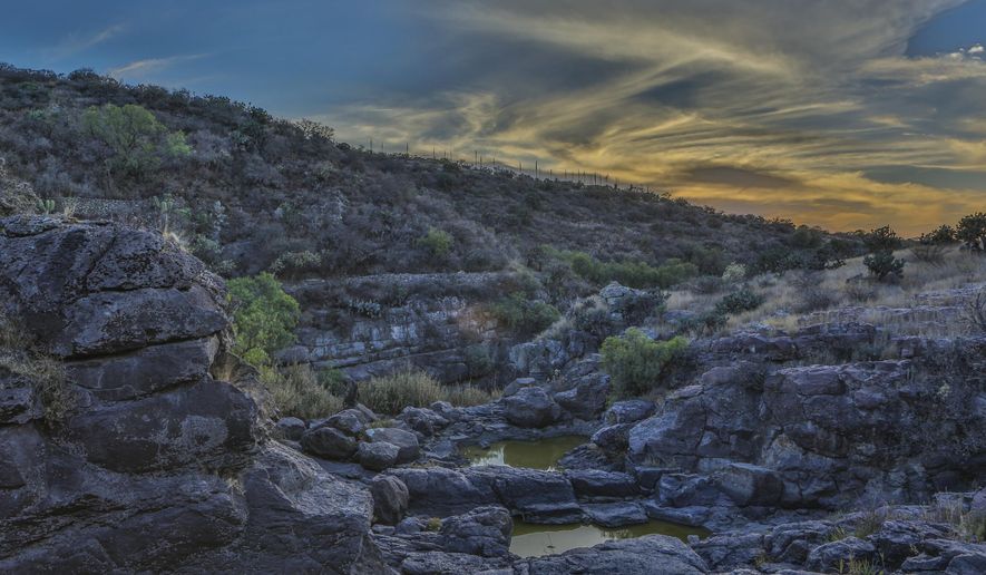 This 2016 photo shows the the cañada, or canyon, in El Charco del Ingenio in San Miguel de Allende, Mexico. (Miguel Viquez/El Charco del Ingenio AC via AP)