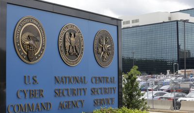 In his June 6, 2013, file photo, the National Security Agency (NSA) campus in Fort Meade, Md. (AP Photo/Patrick Semansky, File)  **FILE**