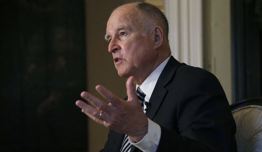 California Gov. Jerry Brown signed a bill to move the state's primary election from June to "Super Tuesday" at the beginning of March. (Associated Press)