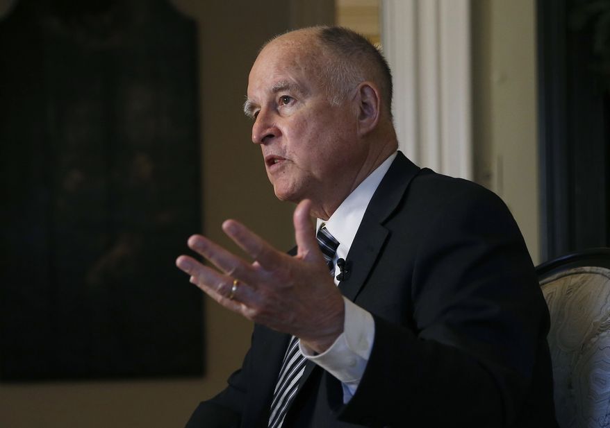 California Gov. Jerry Brown signed a bill to move the state's primary election from June to "Super Tuesday" at the beginning of March. (Associated Press)