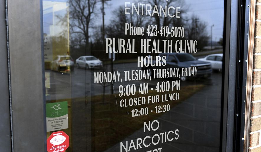 Servolution Health Services in Speedwell, Tenn., on Thursday, Dec. 20, 2018. Servolution is in danger of going broke because TennCare has suspended payments to any new rural health clinic while it comes up with new rules. (Michael Patrick/Knoxville News Sentinel via AP)