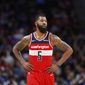 Washington Wizards forward Markieff Morris (5) during the second half of an NBA basketball game against the Detroit Pistons Wednesday, Dec. 26, 2018, in Detroit. The Pistons defeated the Wizards 106-95. (AP Photo/Duane Burleson) ** FILE **