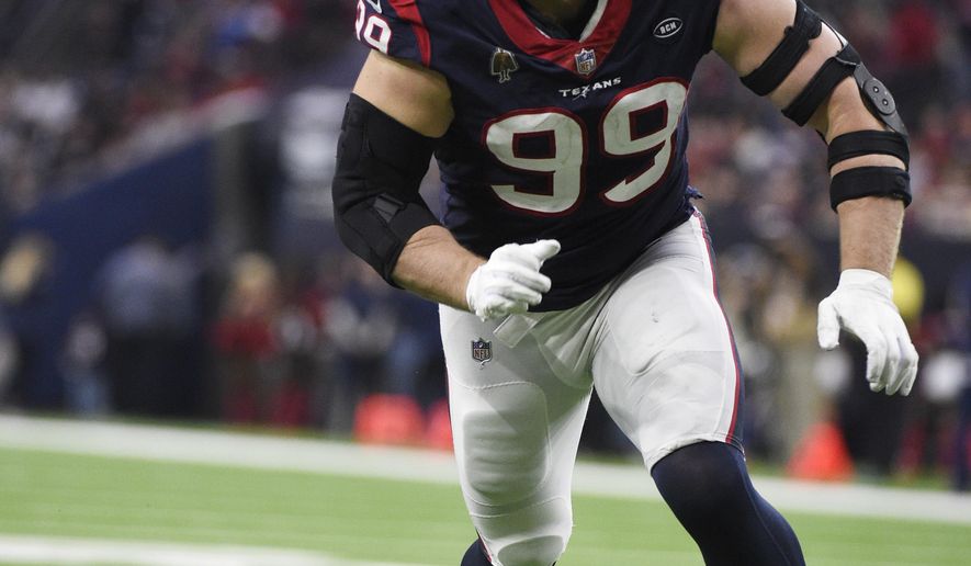 during the second half of an NFL football game, Sunday, Dec. 30, 2018, in Houston. (AP Photo/Eric Christian Smith)