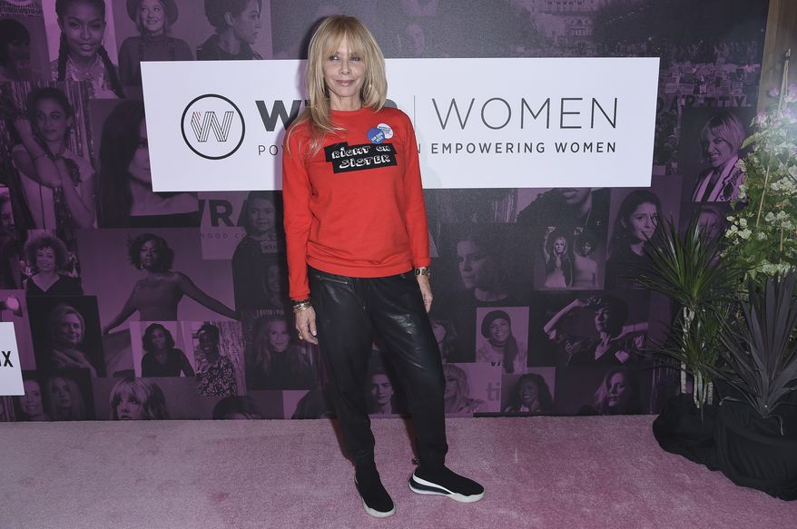 Rosanna Arquette attends The Wrap's "Power Women Summit" at the InterContinental on Thursday, Nov. 1, 2018, in Los Angeles. (Photo by Richard Shotwell/Invision/AP) ** FILE **
