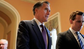 Sen.-elect Mitt Romney, Utah Republican, has had a rocky relationship with President Trump since 2012, when Mr. Trump endorsed Mr. Romney&#39;s presidential nomination. (Associated Press)