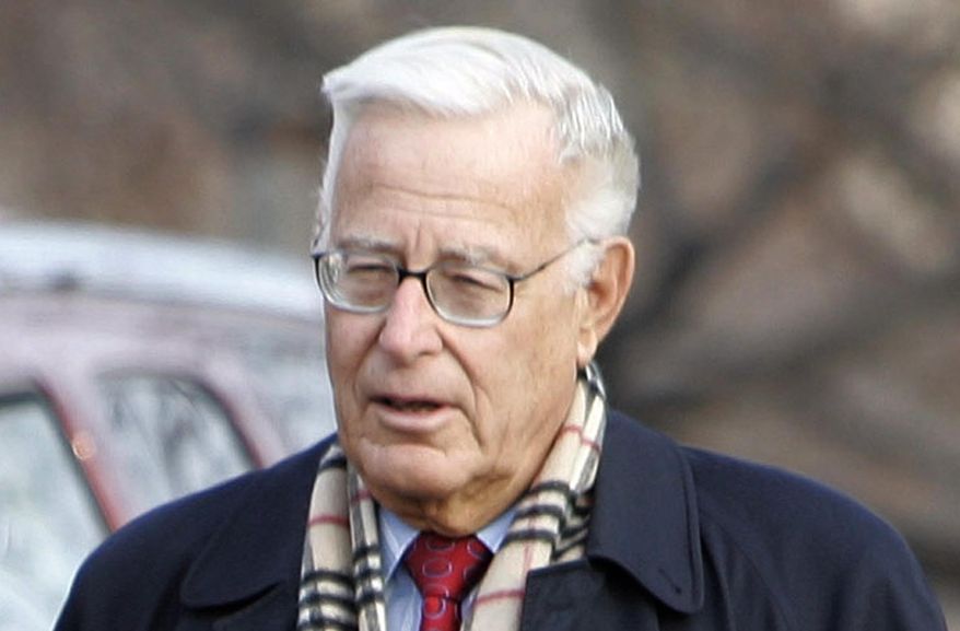 FILE - In a Jan. 5, 2006 file photo, former Secretary of Defense Harold Brown arrives at the White House, to meet with President Bush. The Rand Corp. says Harold Brown, the defense secretary during the Carter administration, died Friday, Jan. 4, 2019. He was 91. (AP Photo/Ron Edmonds, File)