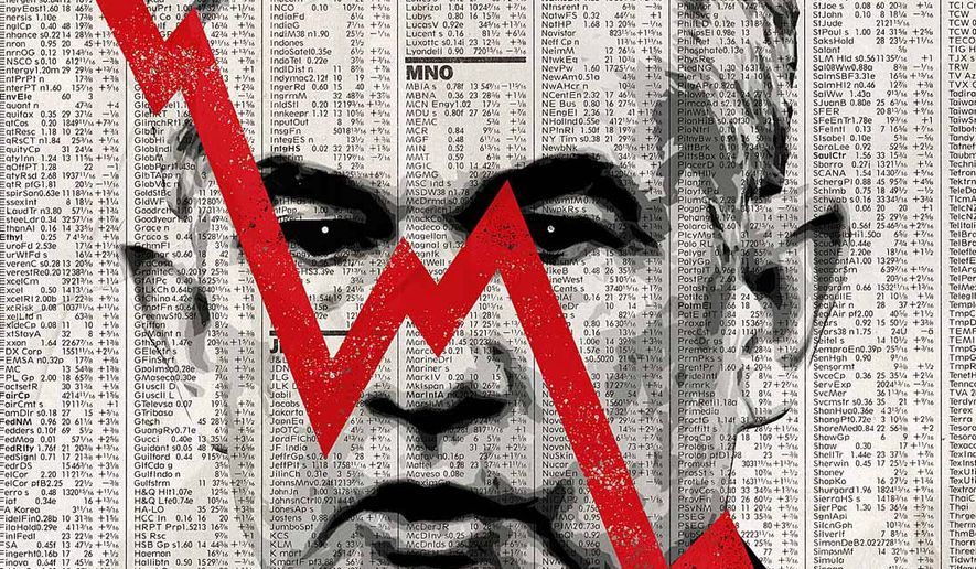 Jerome Powell Effect on the Stock Market Illustration by Greg Groesch/The Washington Times