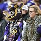 Baltimore Ravens fans watch the second half of an NFL wild card playoff football game against the Los Angeles Chargers, Sunday, Jan. 6, 2019, in Baltimore. (AP Photo/Gail Burton)  **FILE**