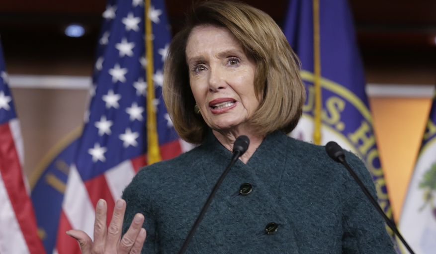 Speaker of the House Nancy Pelosi, D-Calif., meets with reporters in her first formal news conference since taking control of the House with the Democrats in the majority, on Capitol Hill in Washington, Thursday, Jan. 10, 2019, the 20th day of a partial government shutdown. President Donald Trump threatened today to declare a national emergency to circumvent Pelosi and Congress if he can't reach a deal with Democrats to fund his promised border wall. (AP Photo/J. Scott Applewhite)