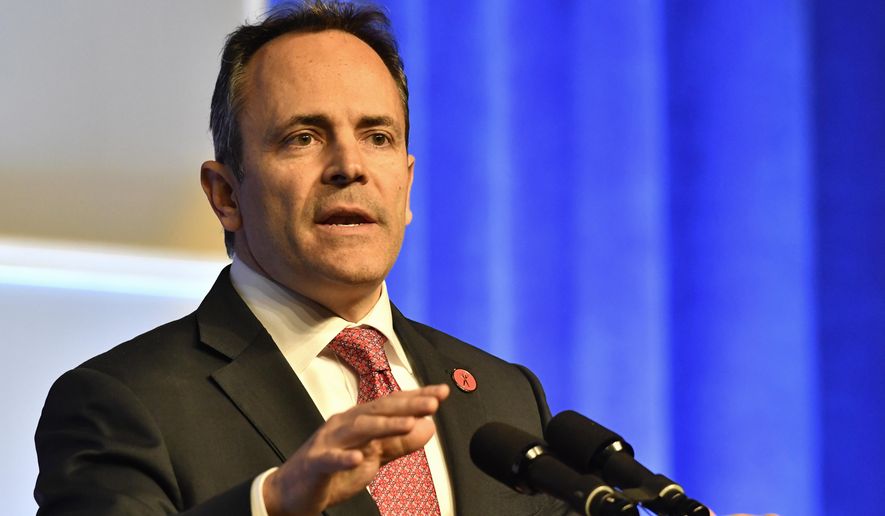 Kentucky's Republican governor, Matt Bevin, signed the bill Tuesday. (Associated Press)
