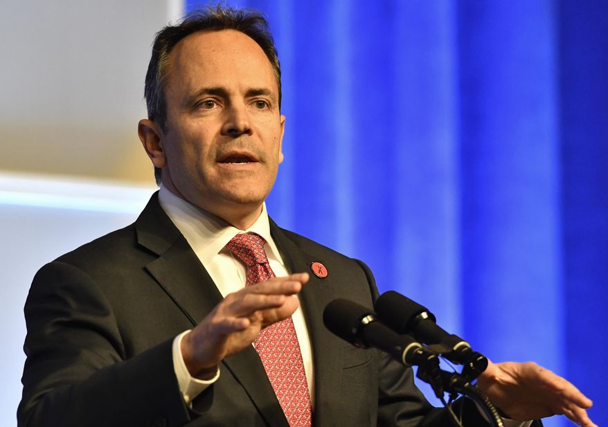 Kentucky's Republican governor, Matt Bevin, signed the bill Tuesday. (Associated Press)