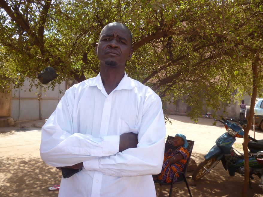 This photo has been taken in Bamako inside the courtyard of a human right defence association headquarters.Photo date:December 14, 2018. It shows Hamaey Coulibaly and relates to the story as Hamey is one of the slave descendanst who fled violence. By Soumaila Diarra &amp;#160;Special to The Washington Times