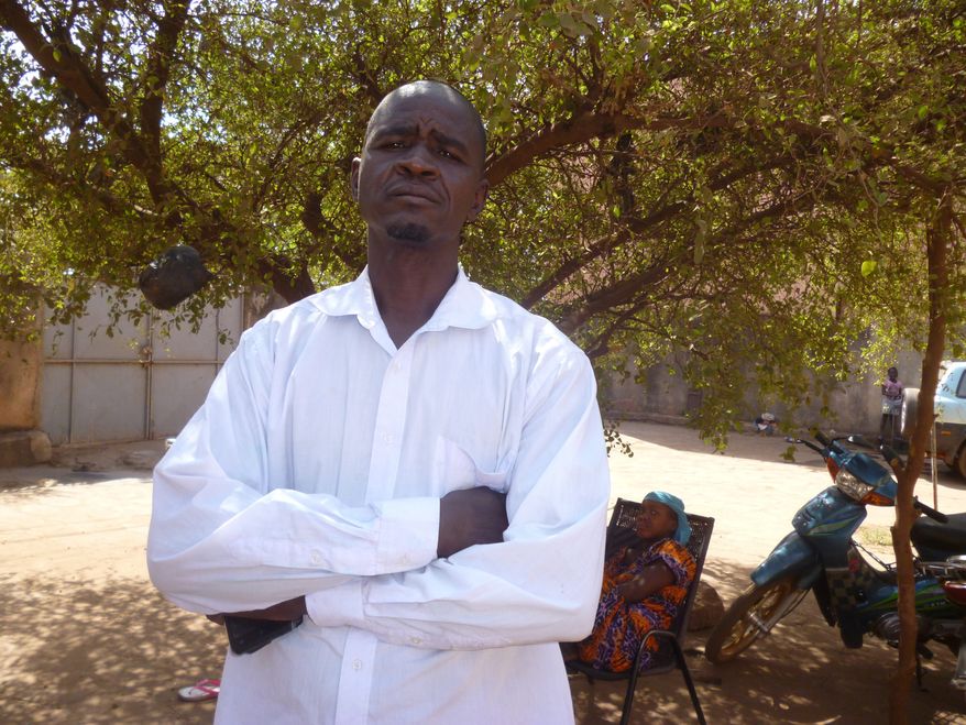 This photo has been taken in Bamako inside the courtyard of a human right defence association headquarters.Photo date:December 14, 2018. It shows Hamaey Coulibaly and relates to the story as Hamey is one of the slave descendanst who fled violence. By Soumaila Diarra  Special to The Washington Times