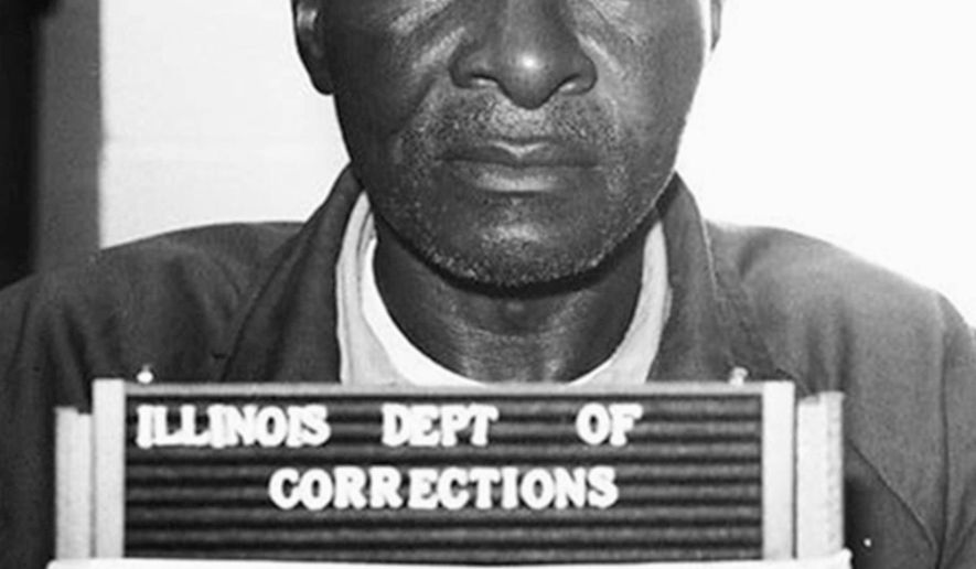 FILE - This August 1993 file photo from the Illinois Department of Corrections via The Southern Illinoisan shows Grover Thompson in the Menard Correctional Center in Dwight, Ill. Just days before he left office former Gov. Bruce Rauner granted posthumous clemency to Thompson, the deceased Illinois prisoner convicted in a stabbing, to which serial killer Timothy Krajcir later confessed to committing. The Illinois Innocence Project at the University of Illinois in Springfield says Thompson received the first posthumous exoneration in Illinois history. (Illinois Department of Corrections via The Southern Illinoisan via AP, File)