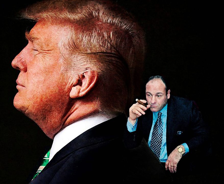 President Donald Trump and Tony Soprano     The Washington Times