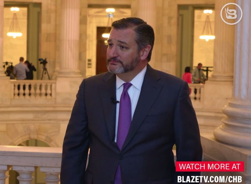 Sen. Ted Cruz speaks with BlazeTV&#39;s &quot;Capitol Hill Brief&quot; on the government shutdown, Jan 16, 2019 in this file photo. (Image: Facebook, &quot;Capitol Hill Brief&quot; videos screenshot) **FILE**