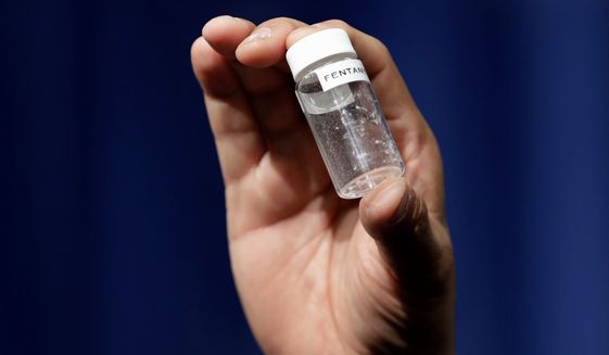 Even this small amount of fentanyl can be deadly, authorities say. Drug dealers are increasingly substituting or lacing Xanax and OxyContin, sold illegally on the streets, with the synthetic opioid. (Associated Press/File)