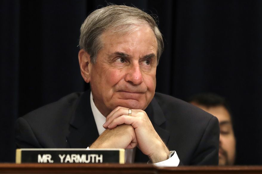 Rep. John Yarmuth, D-Ky., ranking member on the House Budget Committee listens to testimony on Capitol Hill in Washington, Wednesday, May 24, 2017, as Budget Director Mick Mulvaney testified before the committee&#39;s hearing on President Donald Trump&#39;s fiscal 2018 federal budget.  (AP Photo/Jacquelyn Martin) ** FILE **