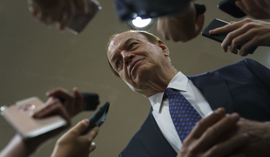 The bill, introduced by Appropriations Committee Chairman Richard Shelby, runs to 1,301 pages. &quot;The president has proposed a serious compromise to end this shutdown,&quot; Mr. Shelby said. &quot;It would not only fund the government and secure the border, but also provide immigration reforms the Democrats have long supported.&quot; (Associated Press)
