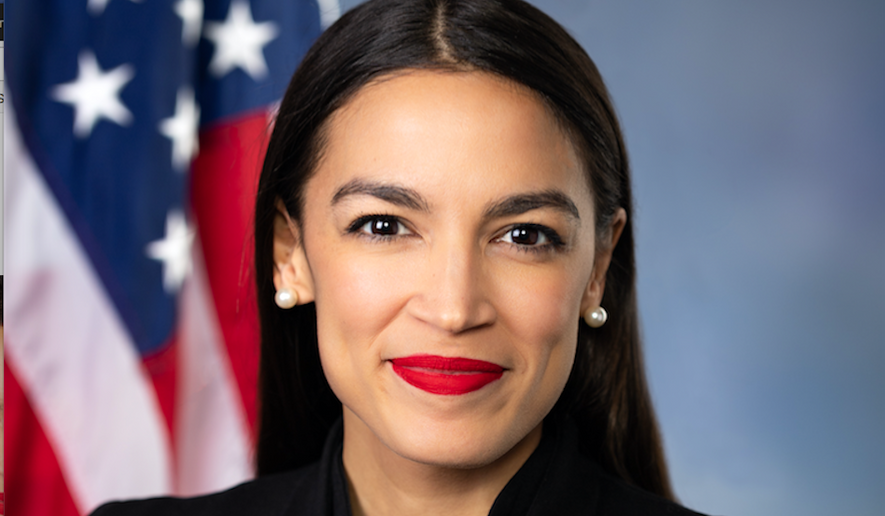Rep. Alexandria Ocasio-Cortez, New York Democrat, in her official portrait. 