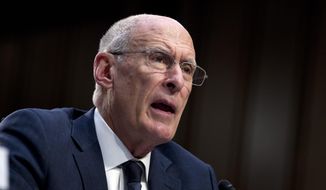Director of National Intelligence Daniel Coats testifies before the Senate Intelligence Committee on Capitol Hill in Washington Tuesday, Jan. 29, 2019. (AP Photo/Jose Luis Magana) ** FILE **