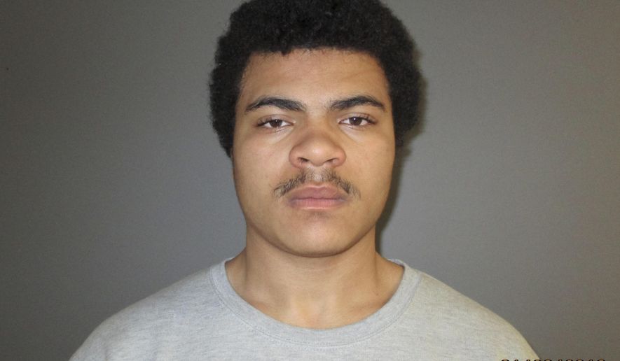 This Monday, Jan. 28, 2019 booking photo provided by Connecticut State Police shows Marcus Fisher, who police have charged with murder in connection with the killings of a man and a woman at a home in southeastern Connecticut. State police on Tuesday identified the suspect as Fisher, who lived at the Montville home where the bodies were found Monday. (Connecticut State Police via AP)