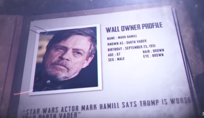 &quot;Star Wars&quot; actor Mark Hamill was profiled in a recent piece by The Daily Caller on anti-Trump celebrities who use various walls and security measures to protect themselves. (Image: YouTube, The Daily Caller video screenshot)