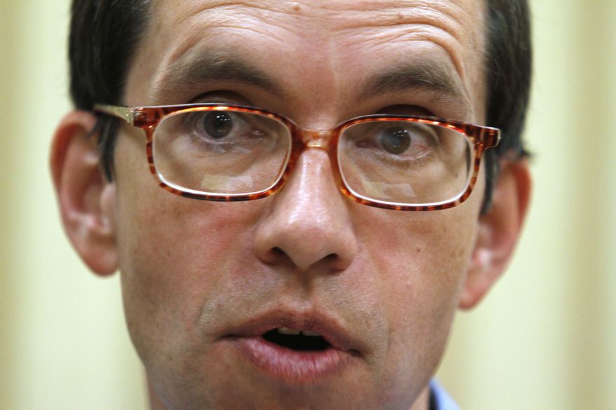 FILE - In this March 9, 2011 file photo, Jens Soering speaks during an interview at the Buckingham Correctional Center in Dillwyn, Va. For the 14th time, Virginia officials have rejected a parole bid from a Soering, a German diplomat’s son serving life in prison for the 1985 killings of his ex-girlfriend’s parents. Soering initially confessed to killing Nancy and Derek Haysom, but later recanted, saying he was covering for Elizabeth Haysom. (AP Photo/Steve Helber, File)