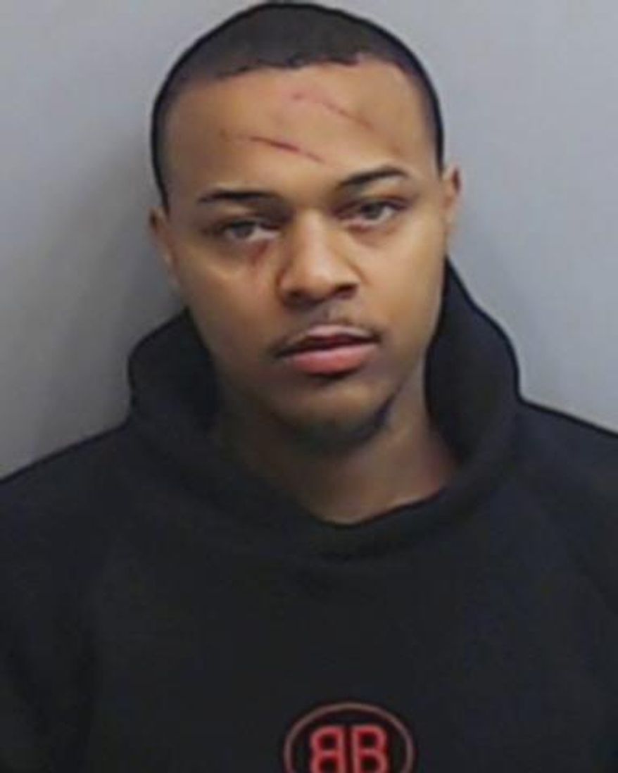 This photo provided by Fulton County Sheriff’s Office shows Shad Moss aka Bow Wow. Atlanta police say that the rapper was arrested early Saturday, Feb. 2, 2019, following a fight with a woman. (Fulton County Sheriff’s Office via AP)